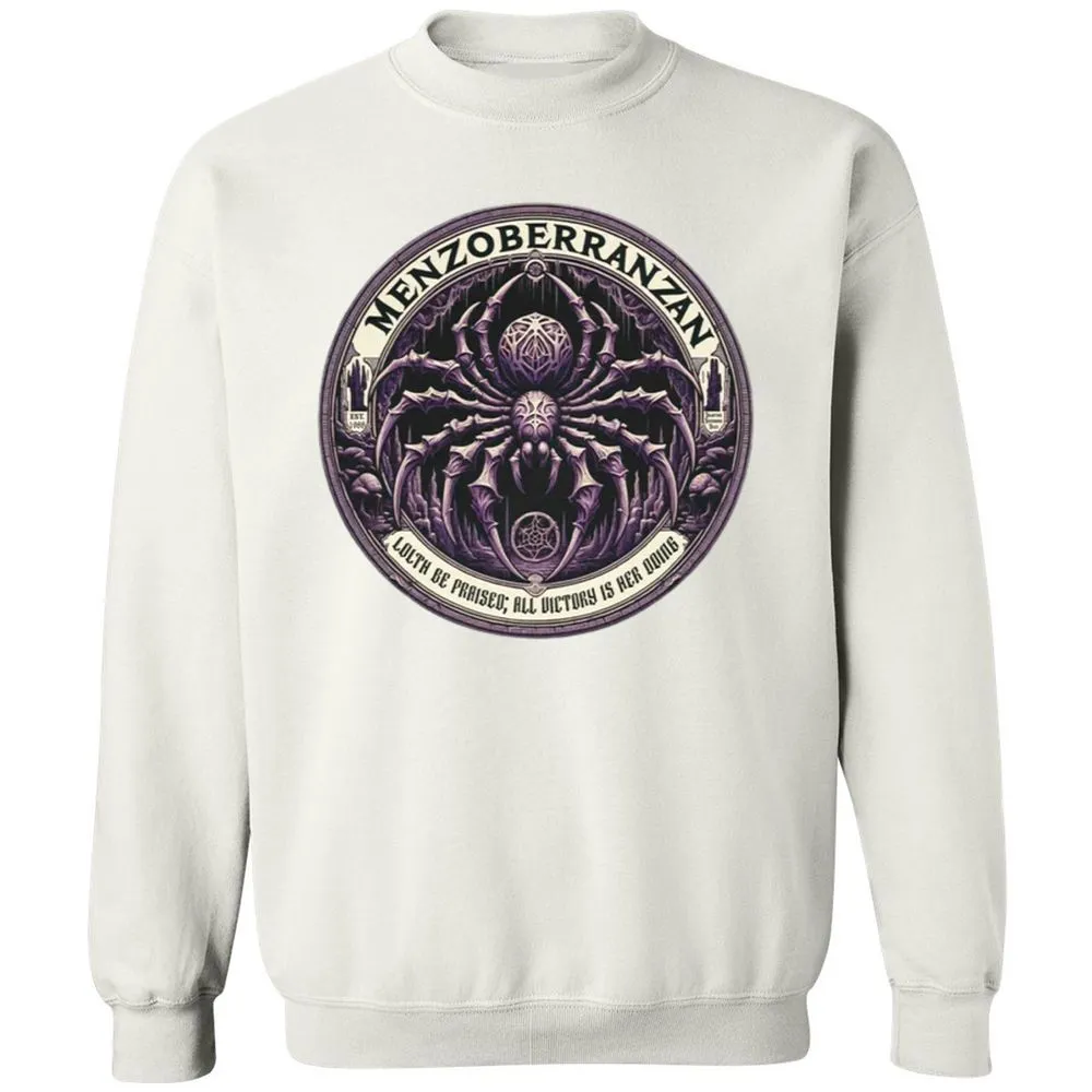 Menzoberranzan Lolth Be Praised Classic Unisex Sweatshirt - White - 12