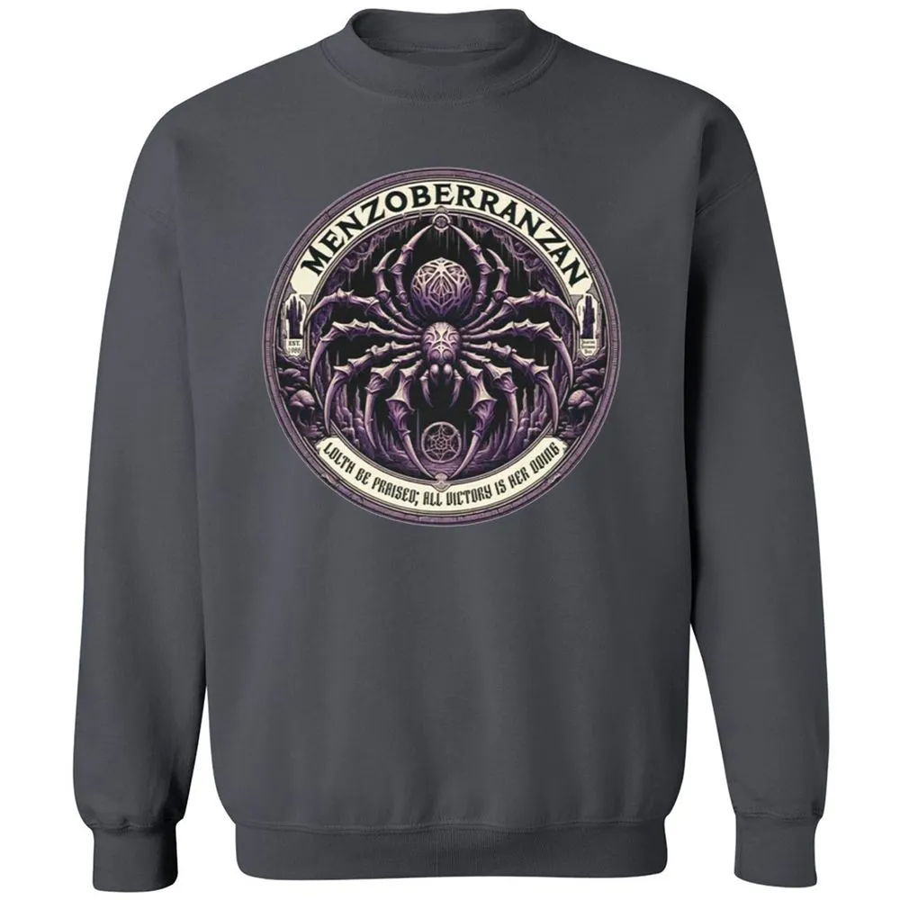 Menzoberranzan Lolth Be Praised Classic Unisex Sweatshirt - Charcoal - 7
