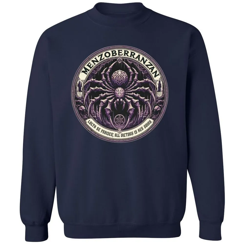 Menzoberranzan Lolth Be Praised Classic Unisex Sweatshirt - Navy - 2