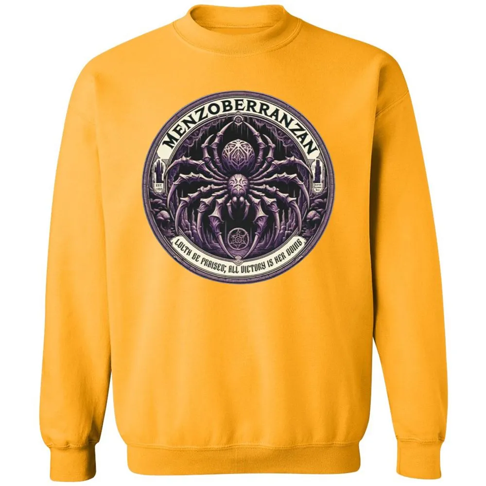 Menzoberranzan Lolth Be Praised Classic Unisex Sweatshirt - Gold - 11