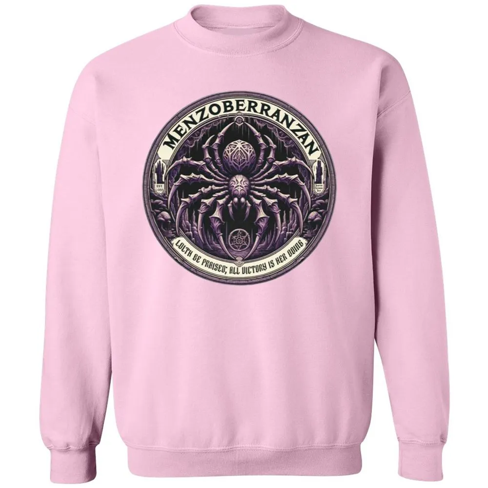Menzoberranzan Lolth Be Praised Classic Unisex Sweatshirt - Light Pink - 3
