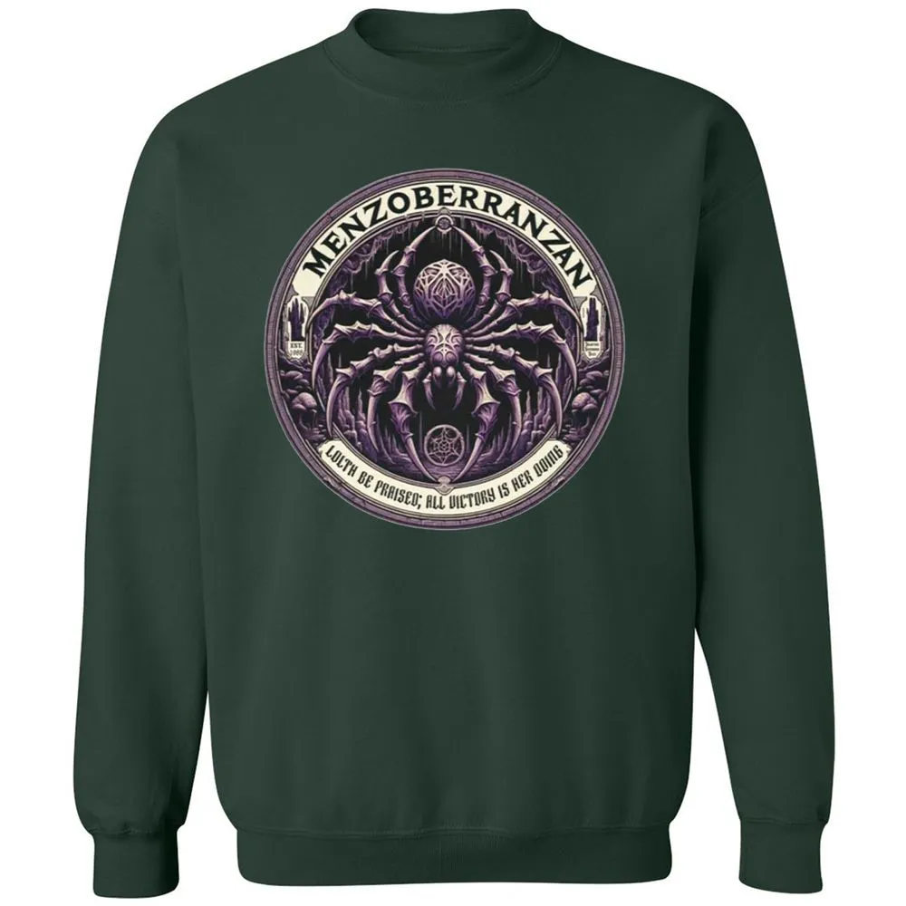 Menzoberranzan Lolth Be Praised Classic Unisex Sweatshirt - Forest Green - 4