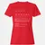 Biologist Stats Women's T-Shirt - Red - 13