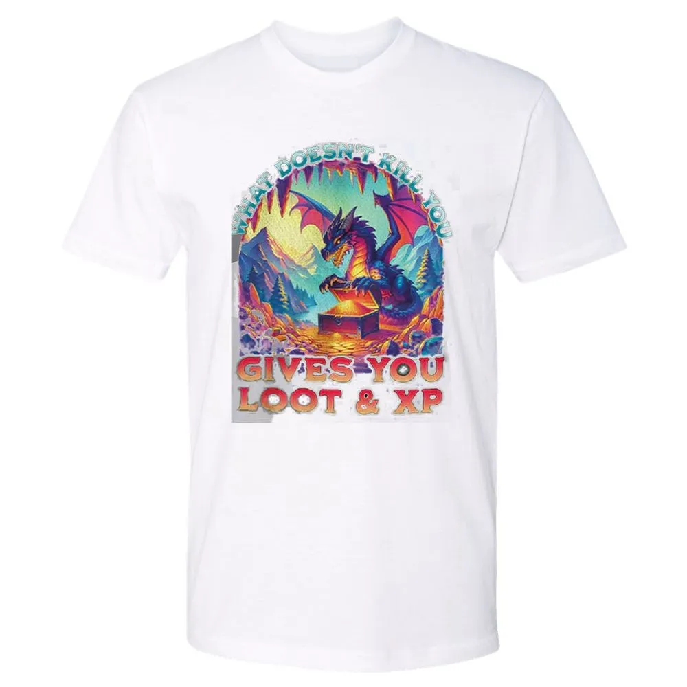 What Doesn't Kill You Give You Loot & XP Premium Unisex T-Shirt - White - 4