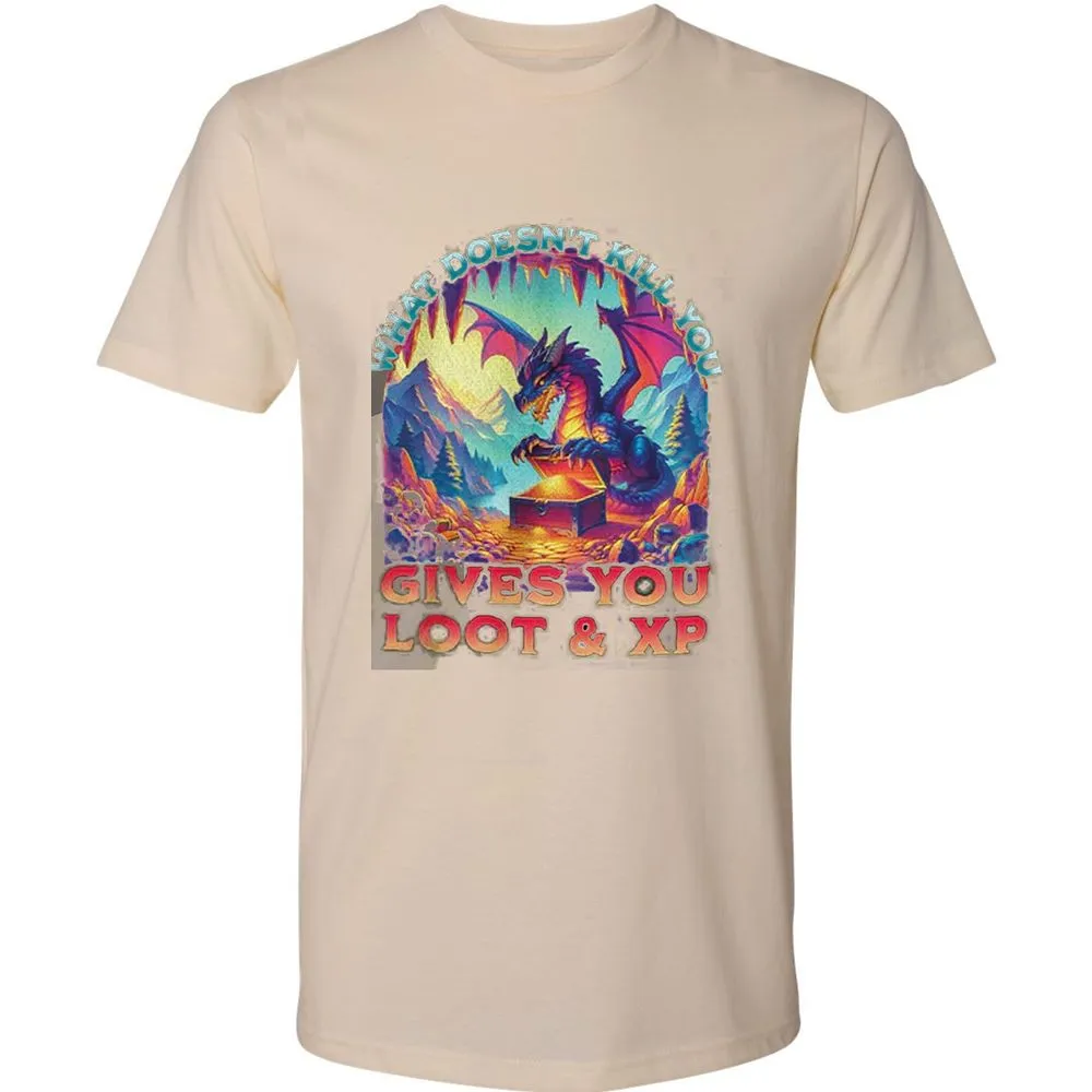 What Doesn't Kill You Give You Loot & XP Premium Unisex T-Shirt - Cream - 14