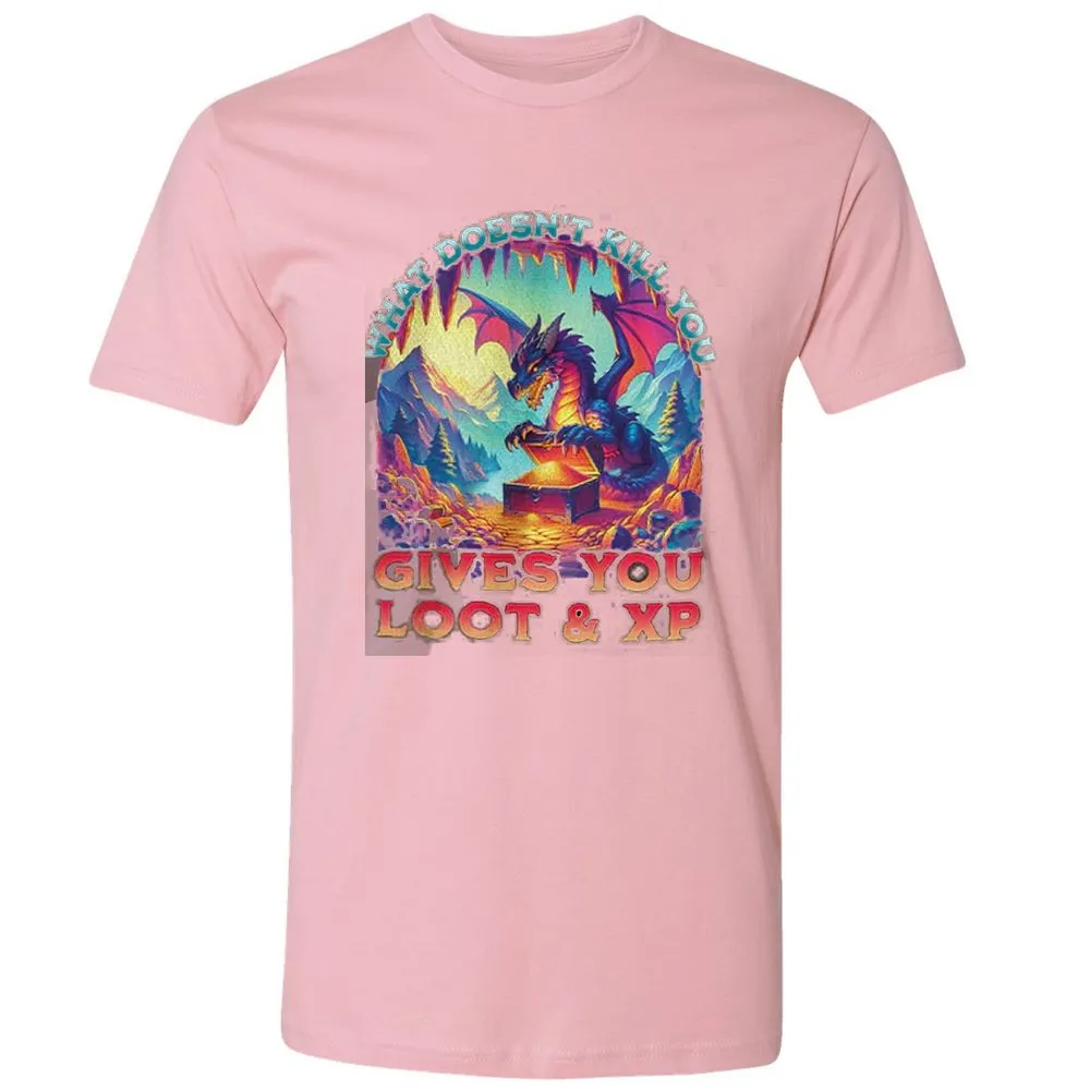 What Doesn't Kill You Give You Loot & XP Premium Unisex T-Shirt - Light Pink - 3