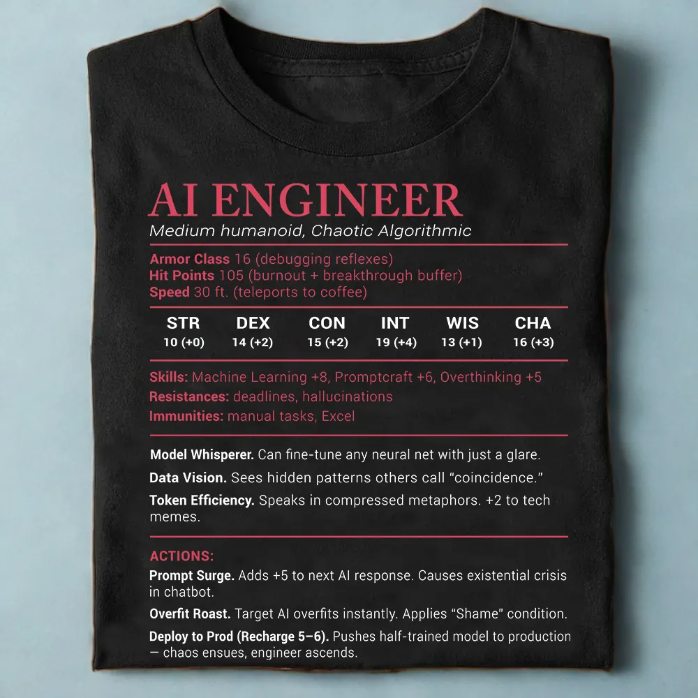 AI Engineer Stats Classic Unisex T-Shirt - 1