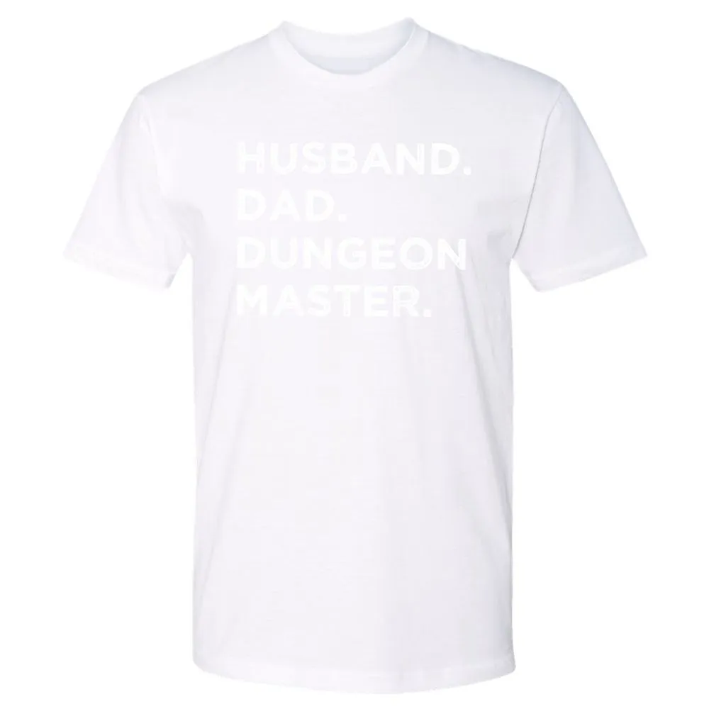 Husband Dad Dungeon Master Premium Unisex T-Shirt - White - 4