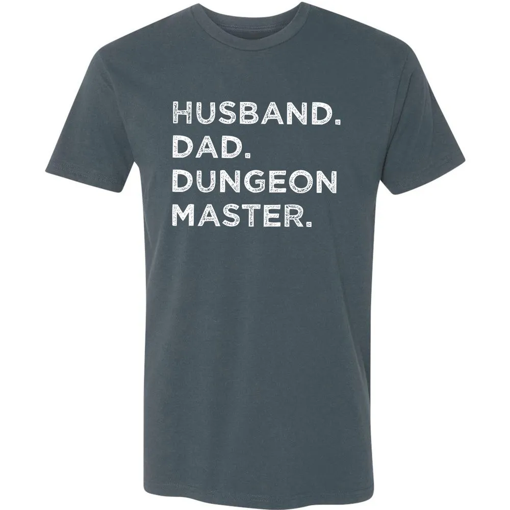 Husband Dad Dungeon Master Premium Unisex T-Shirt - Indigo - 15