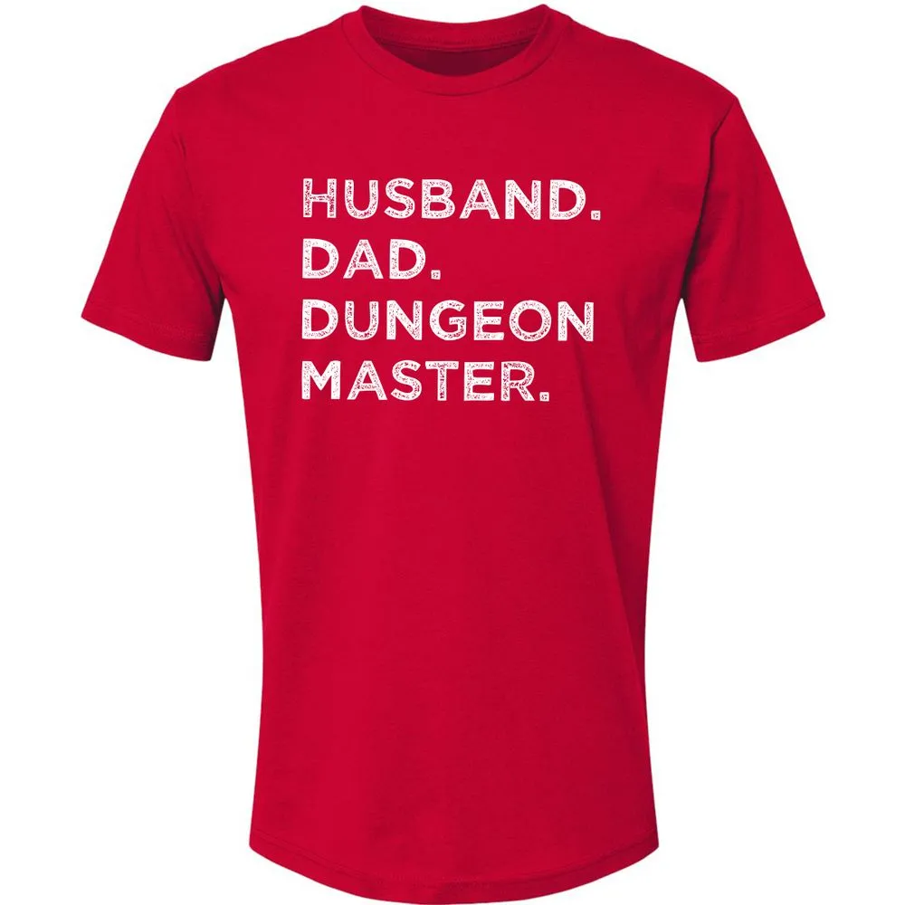 Husband Dad Dungeon Master Premium Unisex T-Shirt - Red - 6