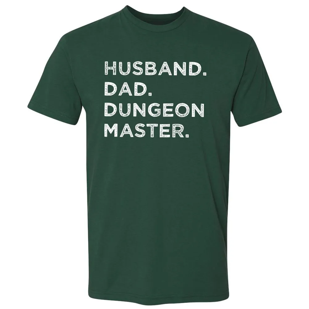Husband Dad Dungeon Master Premium Unisex T-Shirt - Forest Green - 13