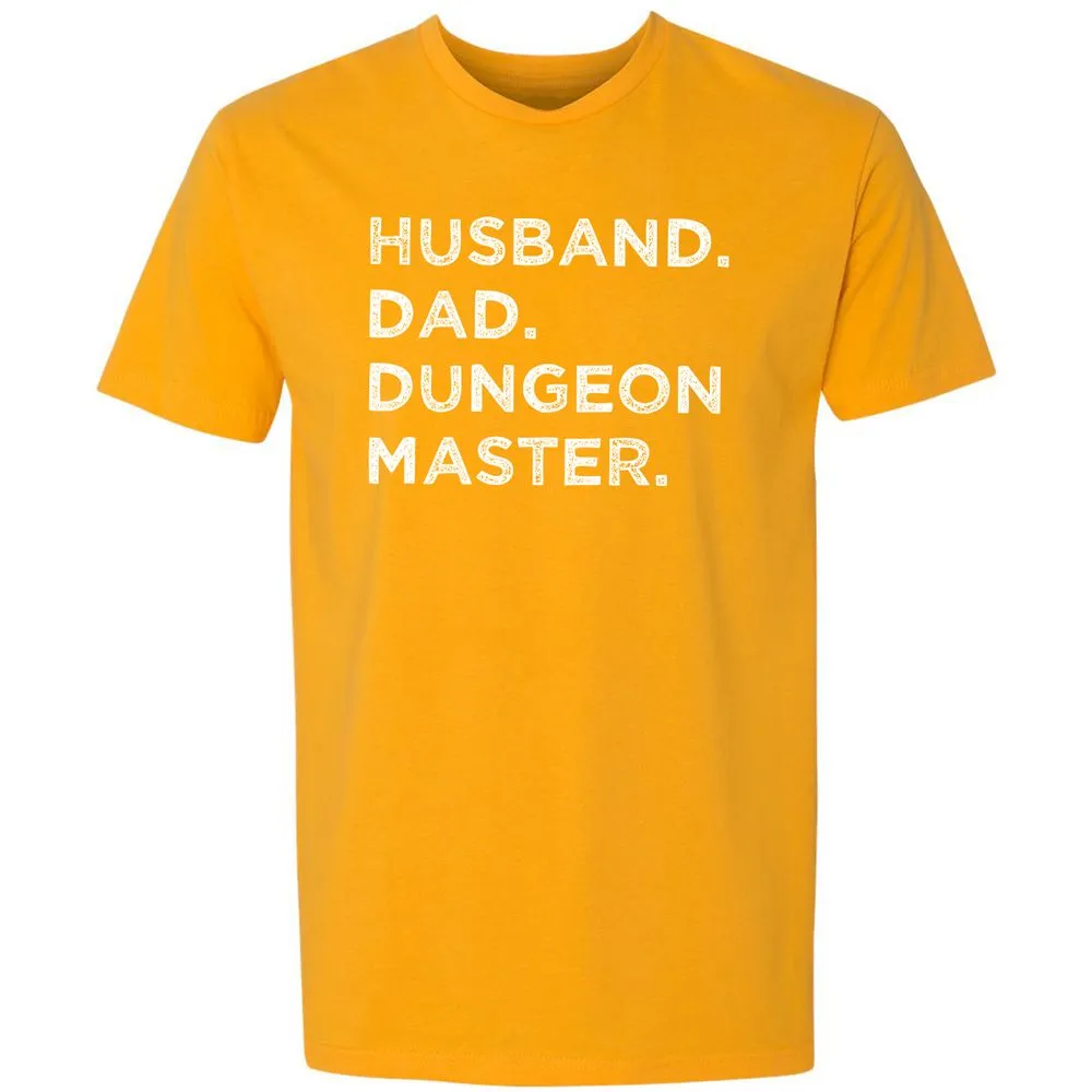 Husband Dad Dungeon Master Premium Unisex T-Shirt - Gold - 12