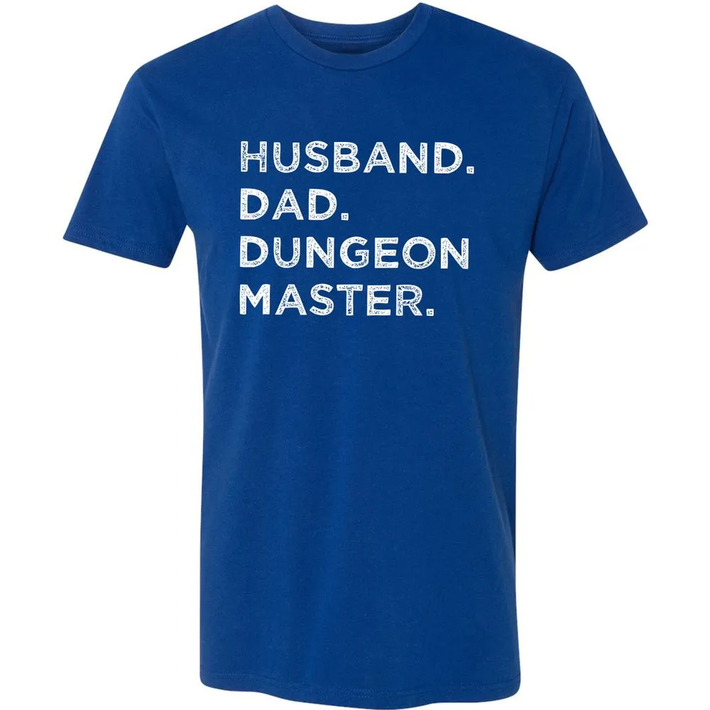 Husband Dad Dungeon Master Premium Unisex T-Shirt - Royal - 10