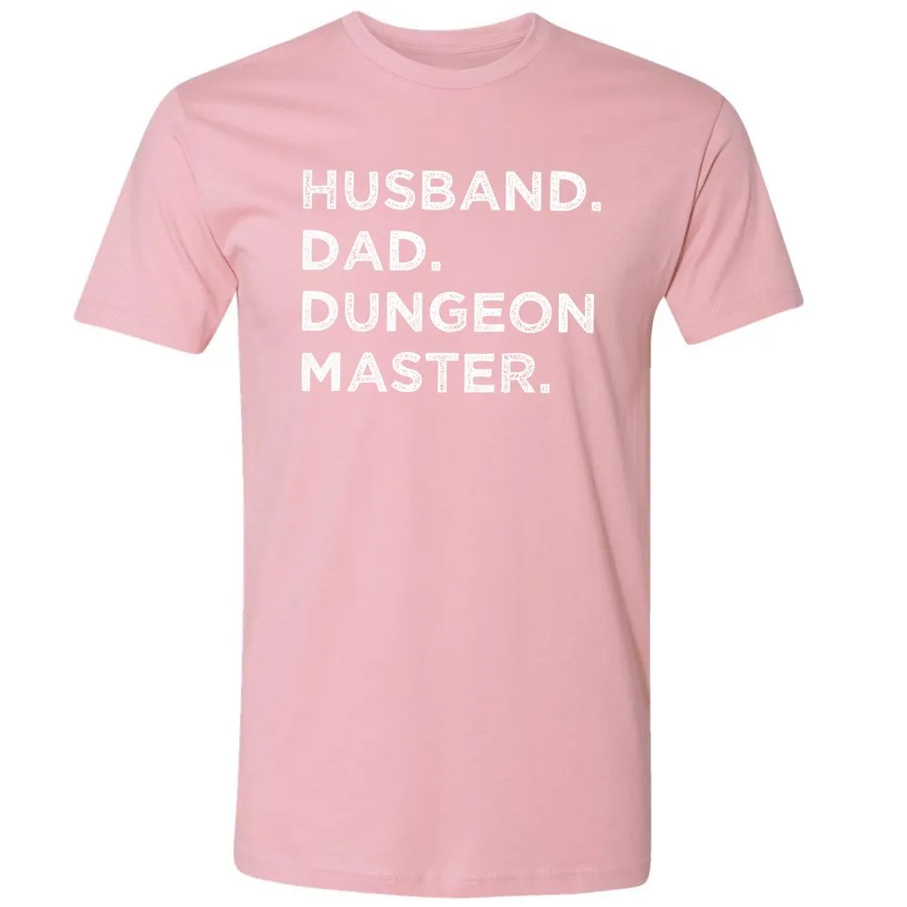 Husband Dad Dungeon Master Premium Unisex T-Shirt - Light Pink - 3