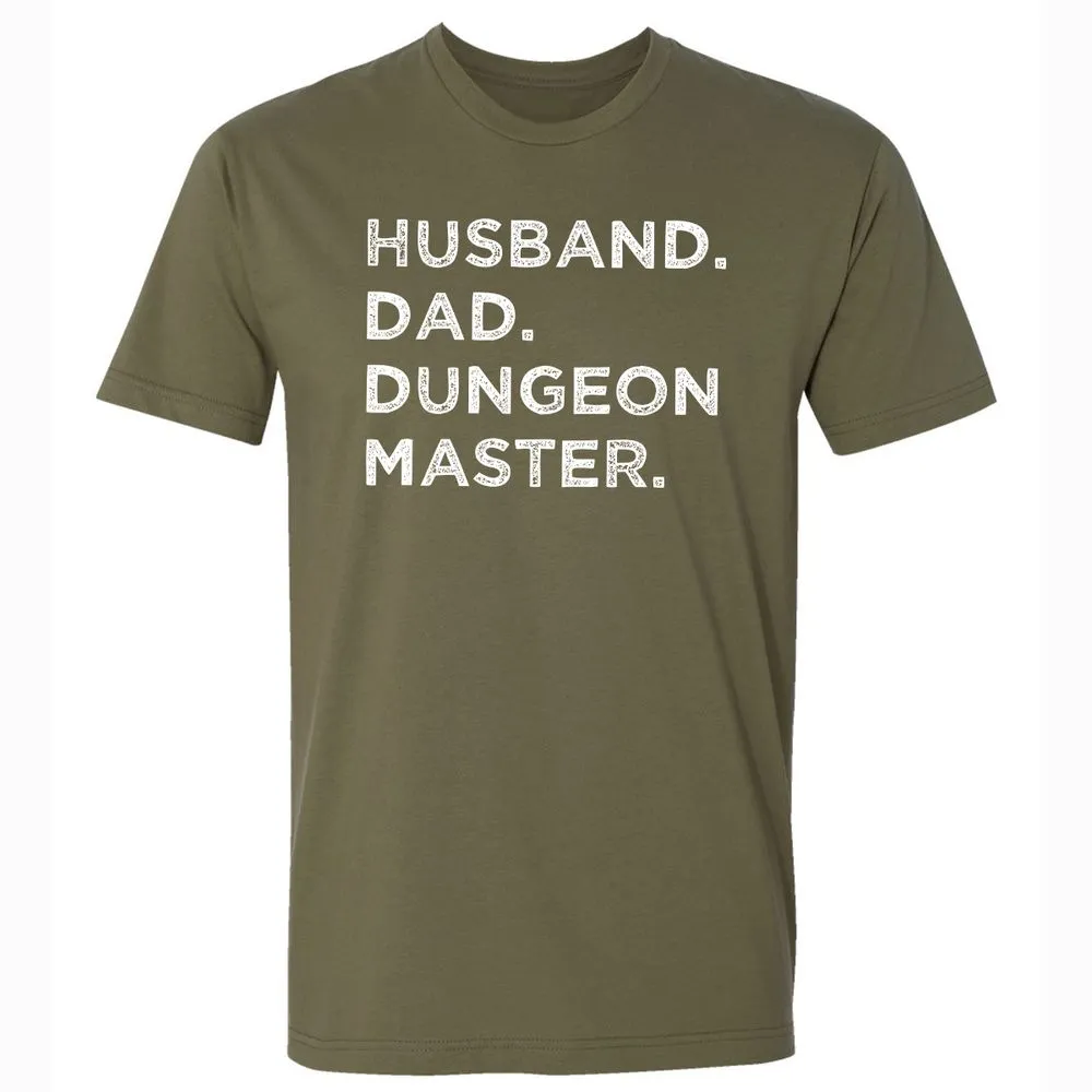 Husband Dad Dungeon Master Premium Unisex T-Shirt - Military Green - 5