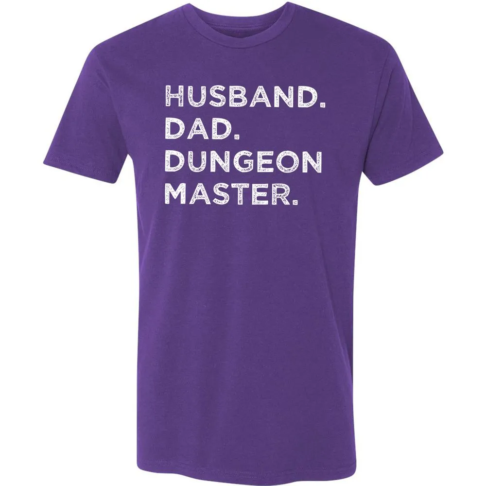 Husband Dad Dungeon Master Premium Unisex T-Shirt - Purple Rush - 7