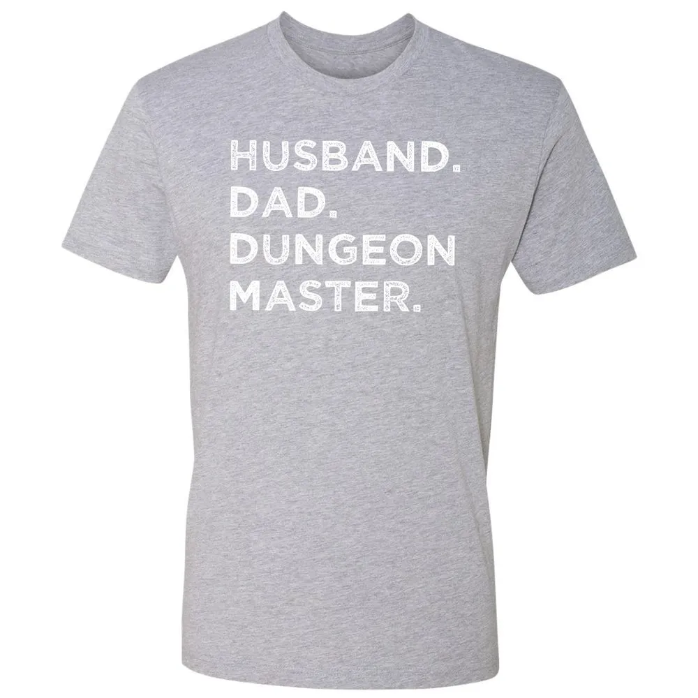 Husband Dad Dungeon Master Premium Unisex T-Shirt - Heather Grey - 9
