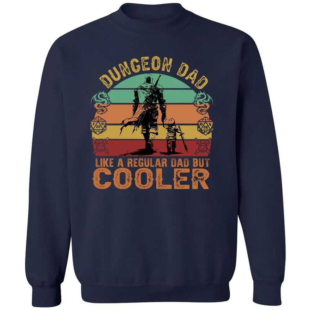 Dungeon Dad Like A Regular Dad Classic Unisex Sweatshirt - Navy - 2