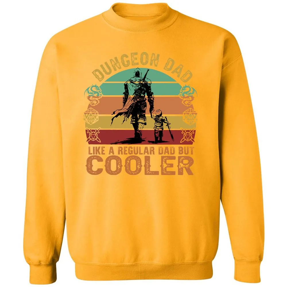 Dungeon Dad Like A Regular Dad Classic Unisex Sweatshirt - Gold - 11