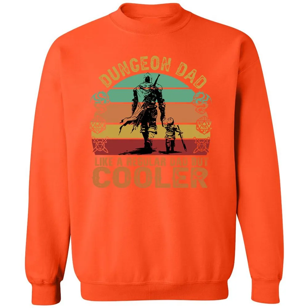 Dungeon Dad Like A Regular Dad Classic Unisex Sweatshirt - Orange - 10