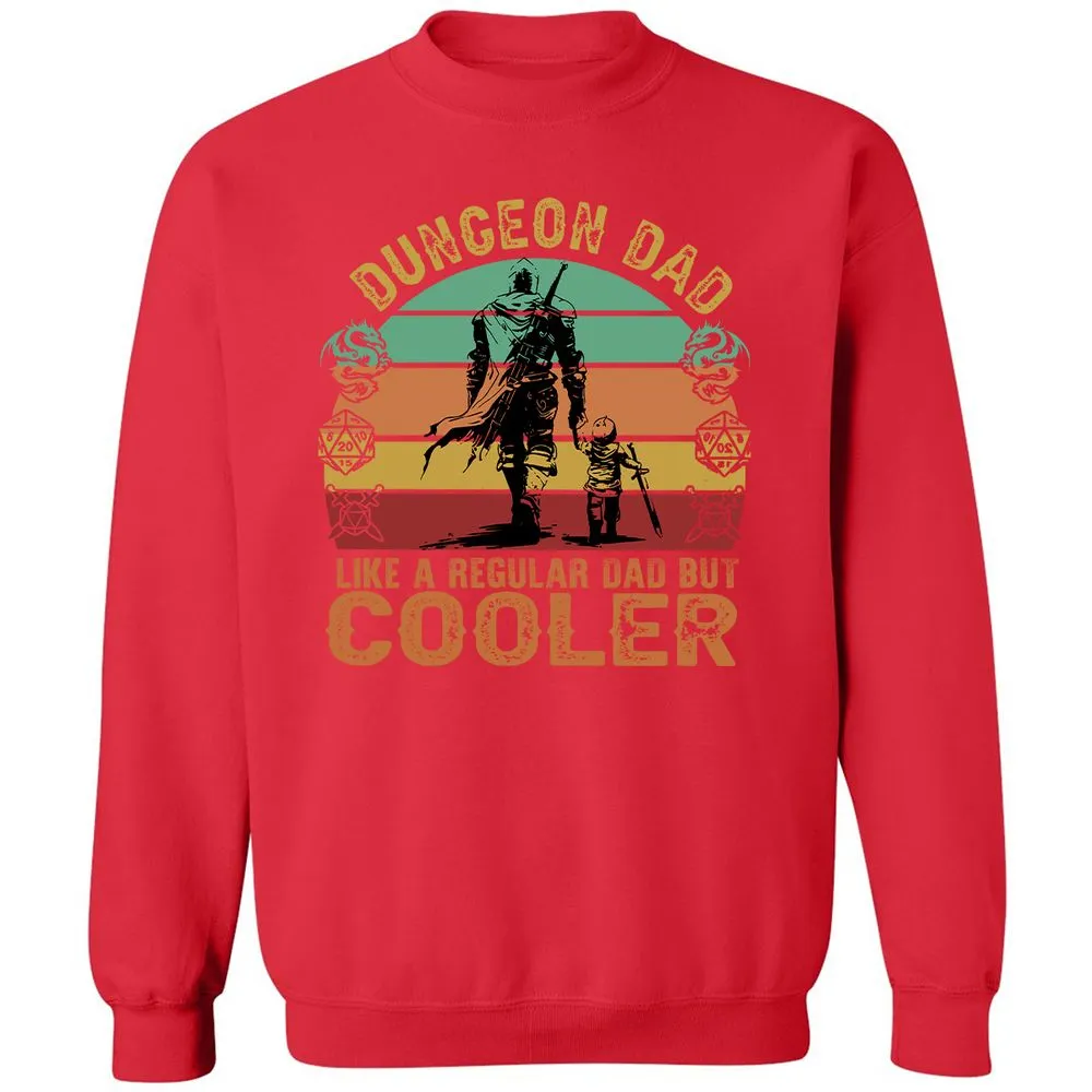 Dungeon Dad Like A Regular Dad Classic Unisex Sweatshirt - Red - 5
