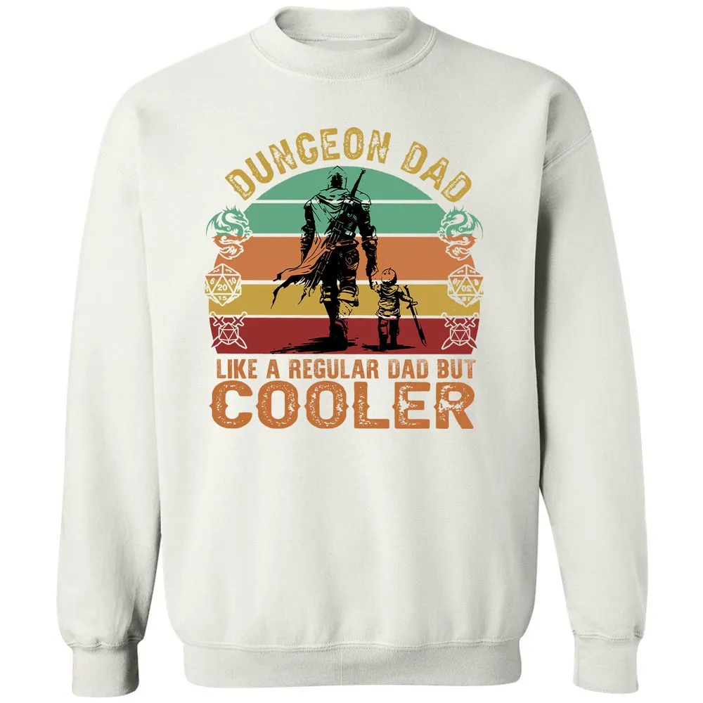 Dungeon Dad Like A Regular Dad Classic Unisex Sweatshirt - White - 12