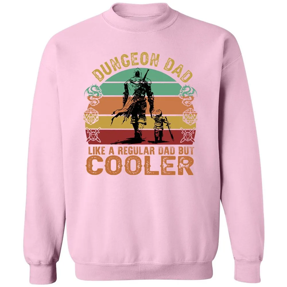 Dungeon Dad Like A Regular Dad Classic Unisex Sweatshirt - Light Pink - 3