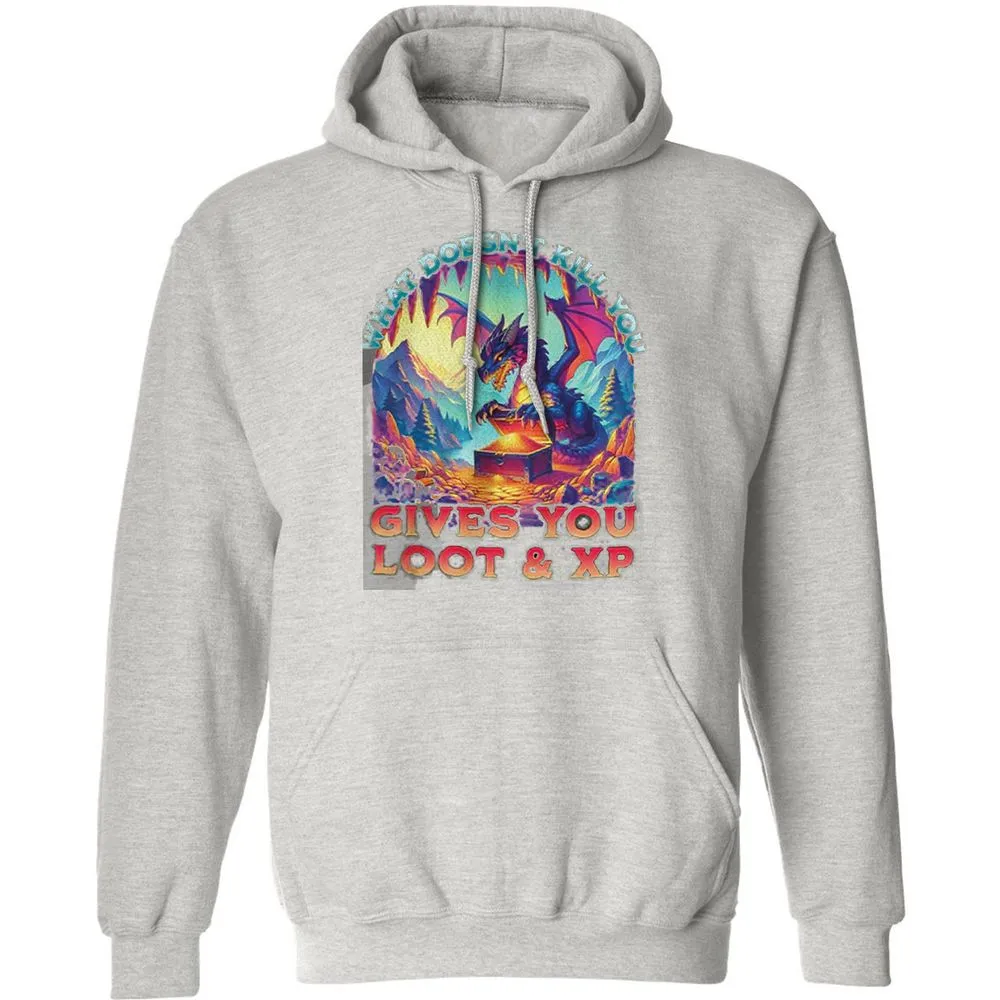 What Doesn't Kill You Give You Loot & XP Classic Unisex Hoodie - Ash - 8