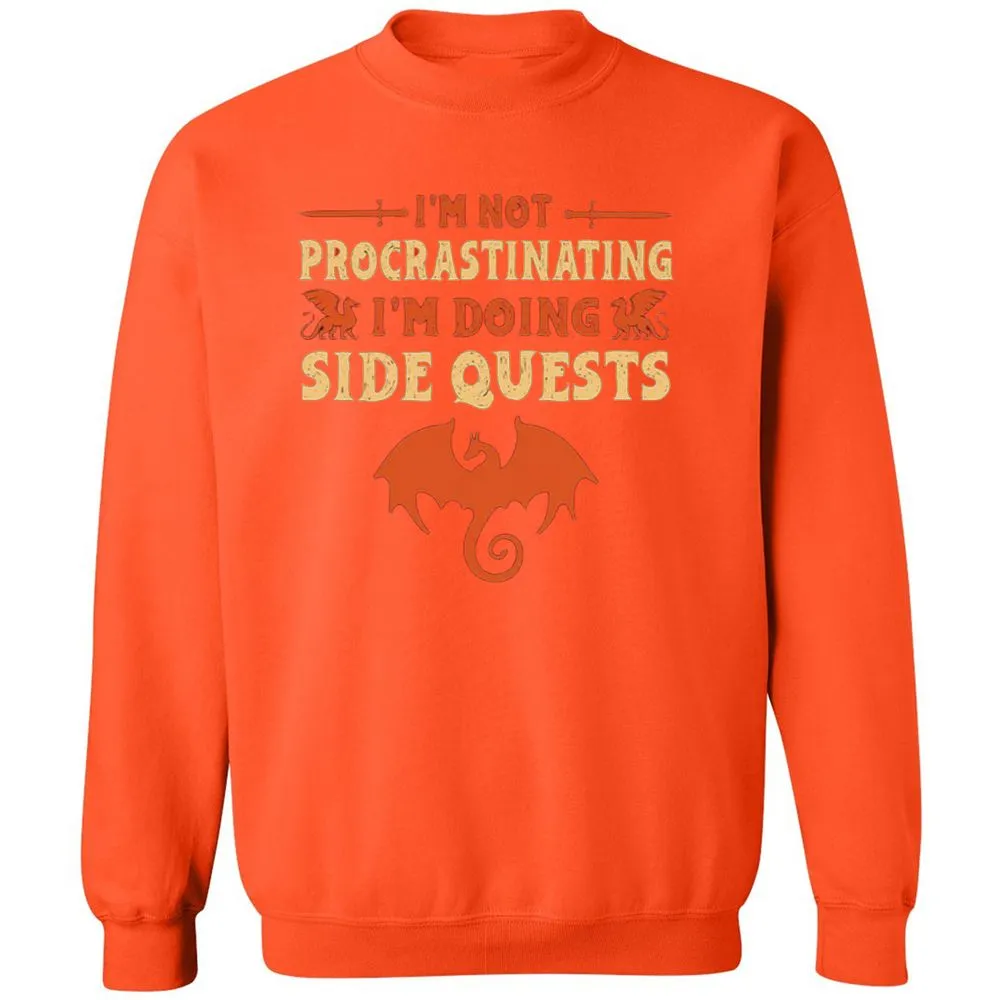 I'm Doing Side Quests Classic Unisex Sweatshirt - Orange - 10
