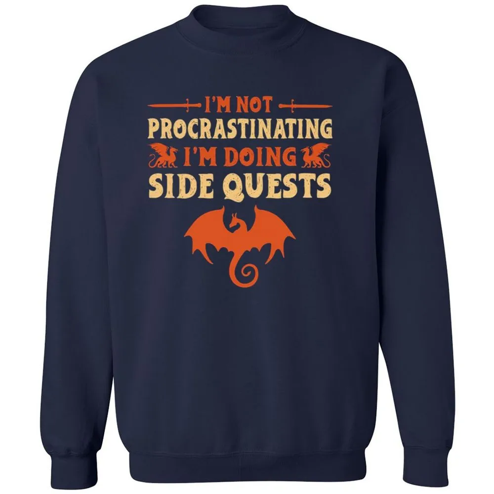 I'm Doing Side Quests Classic Unisex Sweatshirt - Navy - 2