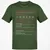 Master Degree's Holder Stats Classic Unisex T-Shirt - Military Green - 6