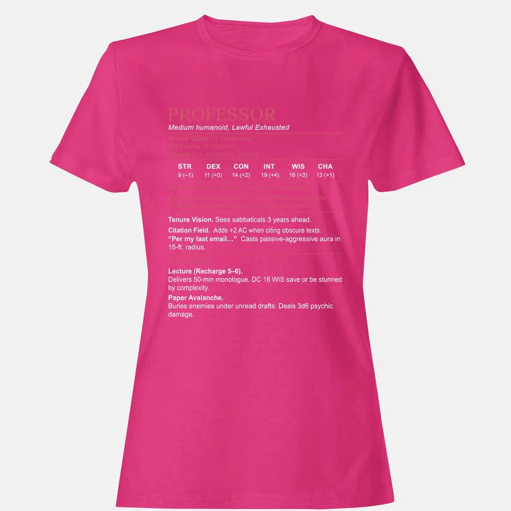 Professor Stats Women's T-Shirt - Heliconia - 6