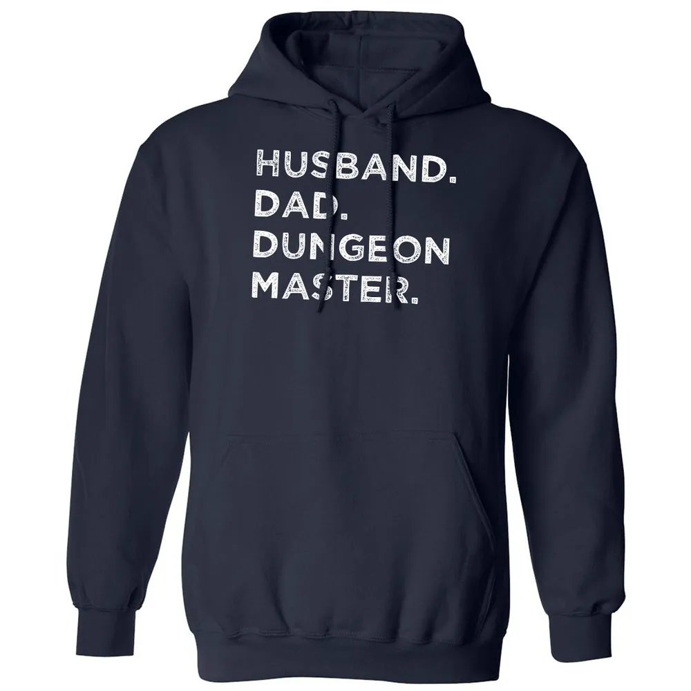 Husband Dad Dungeon Master Classic Unisex Hoodie - Navy - 2