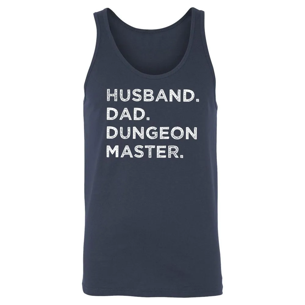 Husband Dad Dungeon Master Unisex Jersey Tank - Navy - 2