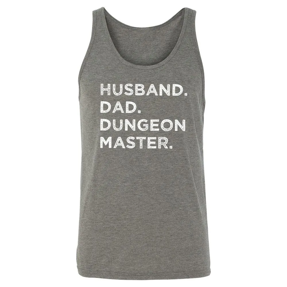 Husband Dad Dungeon Master Unisex Jersey Tank - Grey Triblend - 8