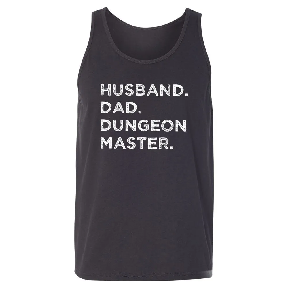 Husband Dad Dungeon Master Unisex Jersey Tank - Dark Grey - 7