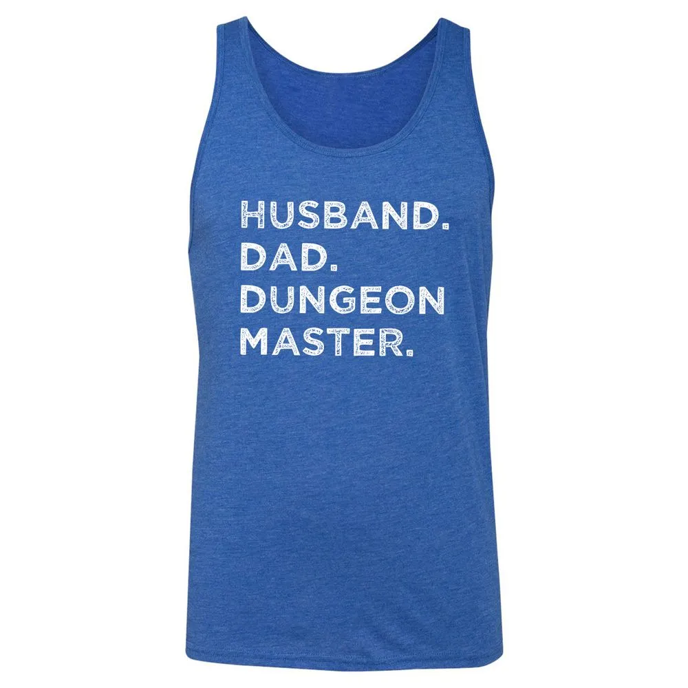 Husband Dad Dungeon Master Unisex Jersey Tank - True Royal Triblend - 12