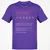 Melanin Queen Stats Classic Unisex T-Shirt - Purple - 9