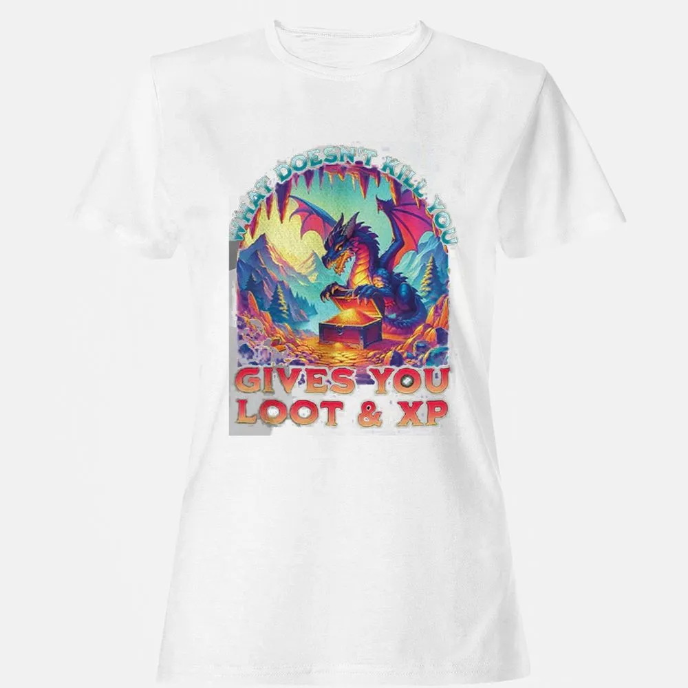 What Doesn't Kill You Give You Loot & XP Women's T-Shirt - White - 16