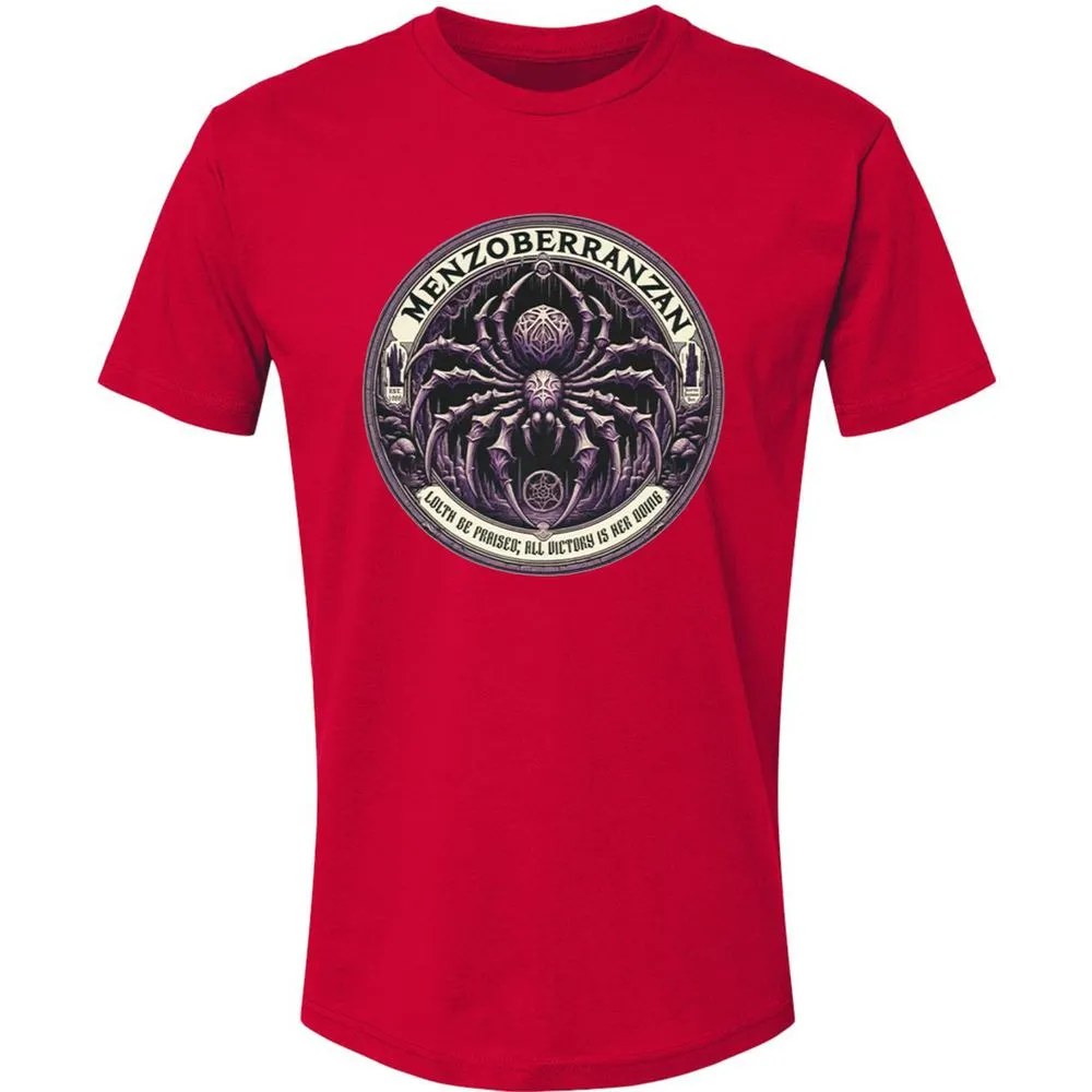 Menzoberranzan Lolth Be Praised Premium Unisex T-Shirt - Red - 6