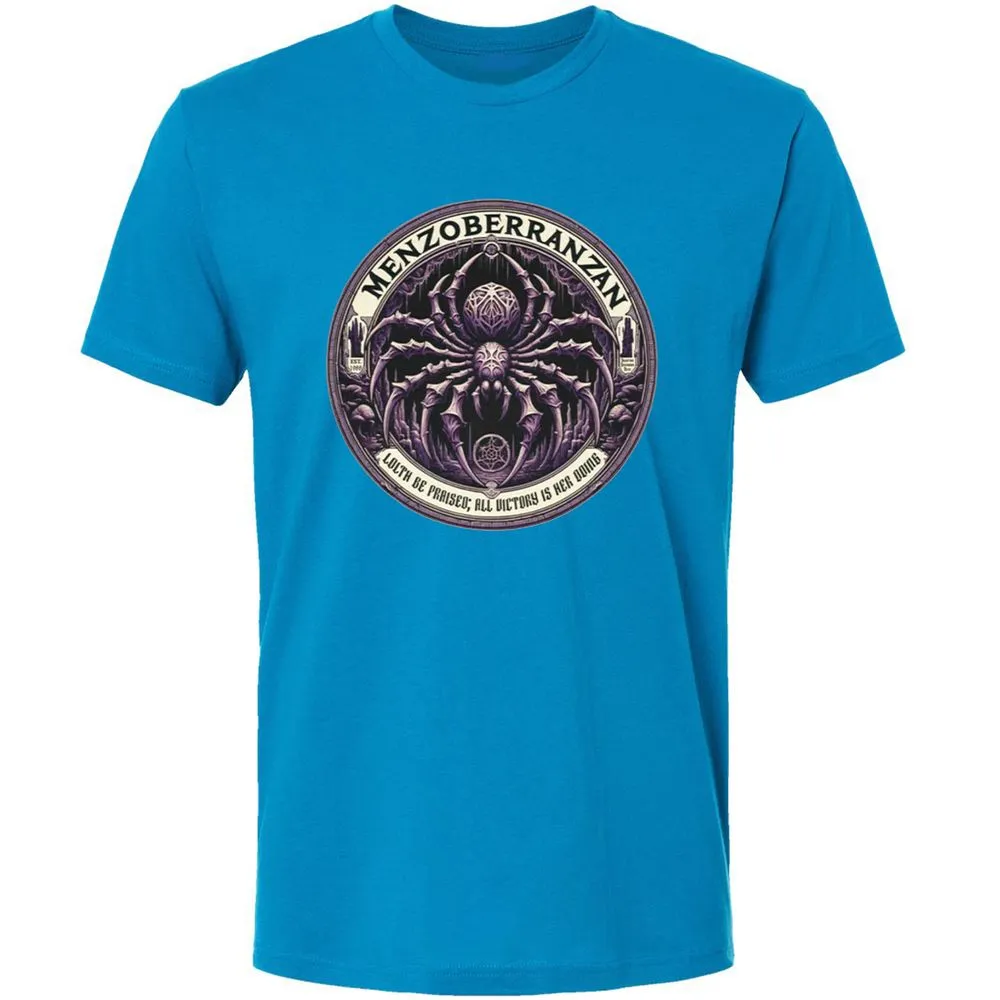 Menzoberranzan Lolth Be Praised Premium Unisex T-Shirt - Turquoise - 16