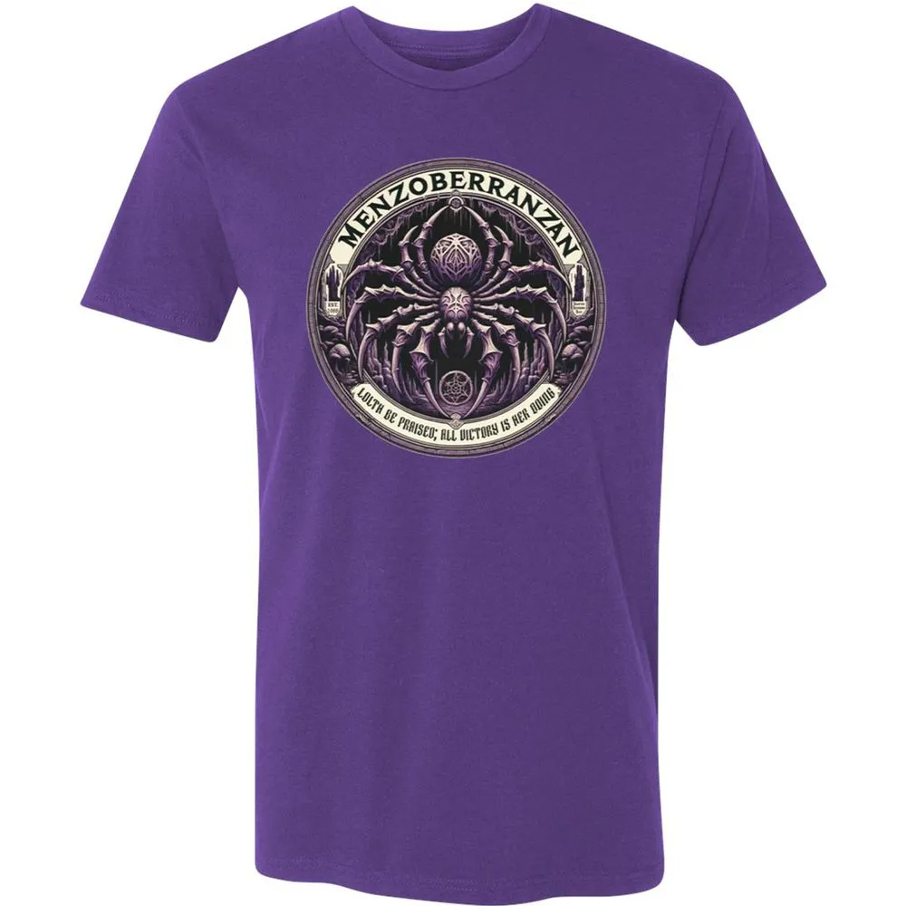 Menzoberranzan Lolth Be Praised Premium Unisex T-Shirt - Purple Rush - 7