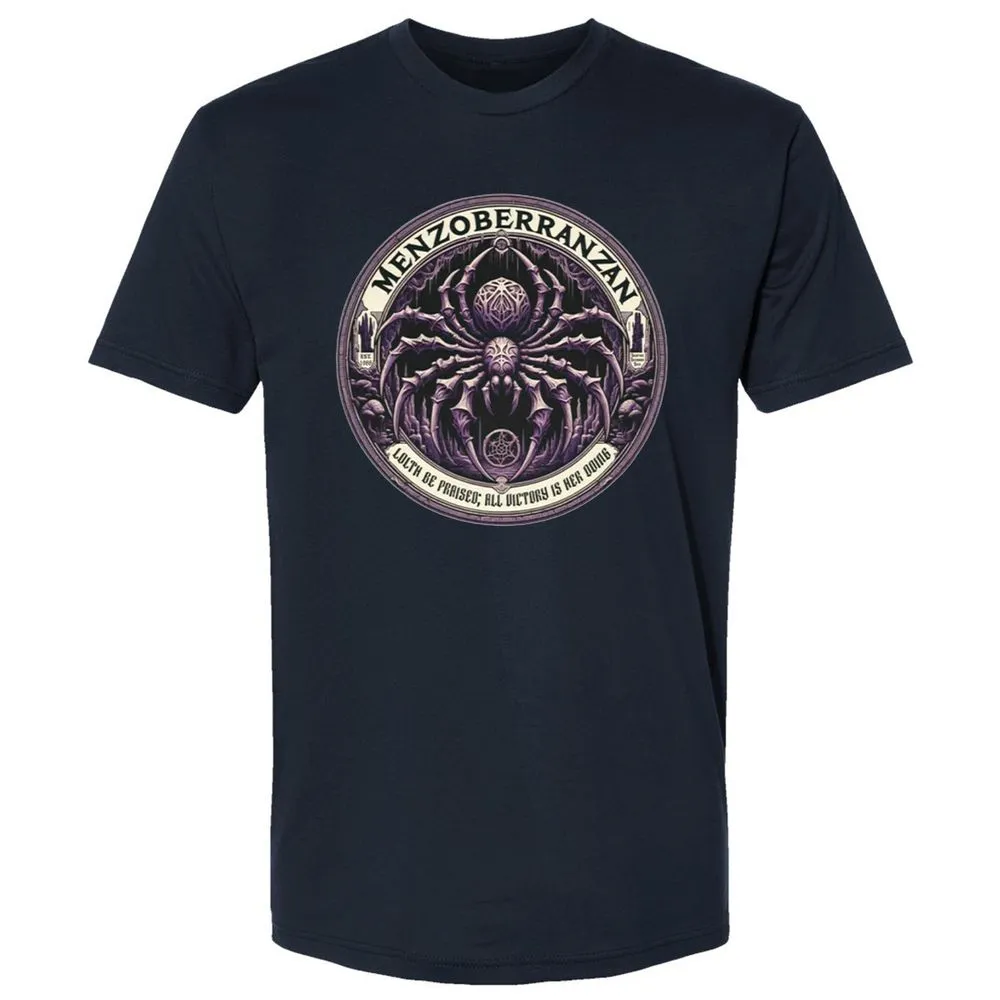 Menzoberranzan Lolth Be Praised Premium Unisex T-Shirt - Midnight Navy - 2