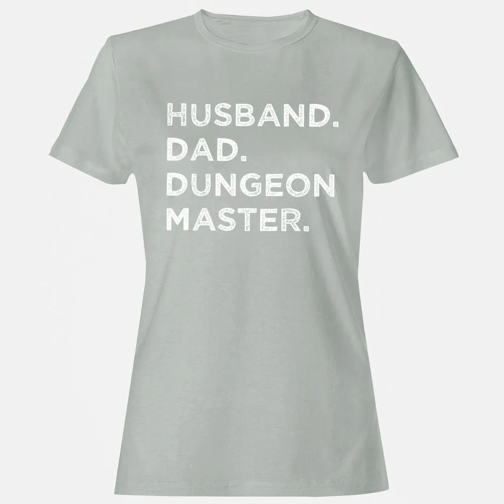 Husband Dad Dungeon Master Women's T-Shirt - Ash - 2