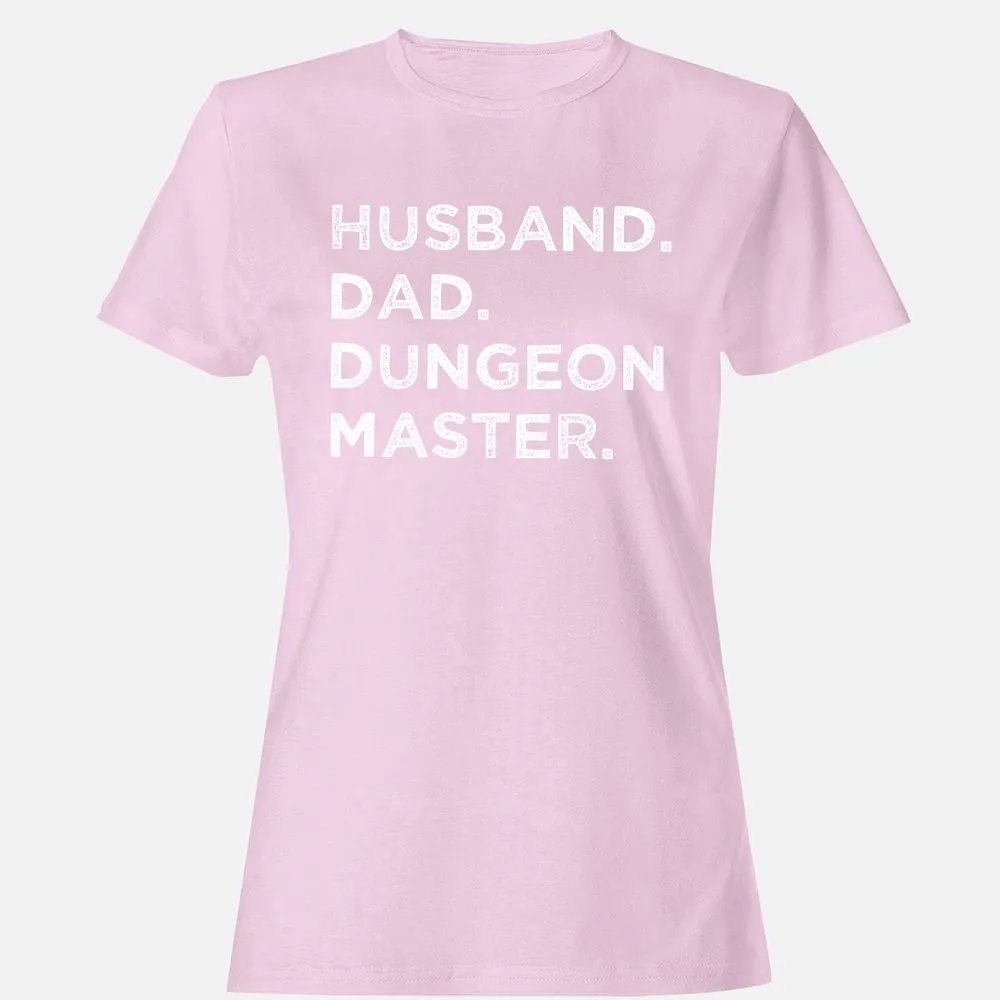 Husband Dad Dungeon Master Women's T-Shirt - Light Pink - 9
