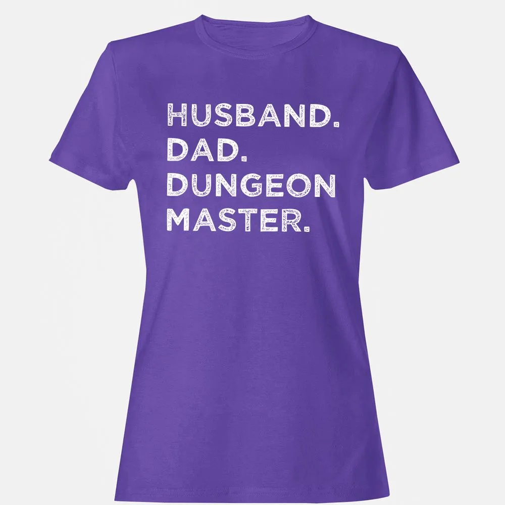 Husband Dad Dungeon Master Women's T-Shirt - Purple - 12