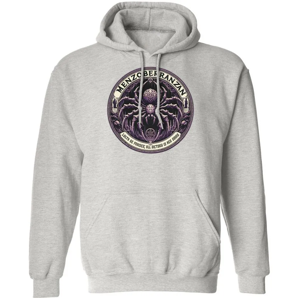 Menzoberranzan Lolth Be Praised Classic Unisex Hoodie - Ash - 8