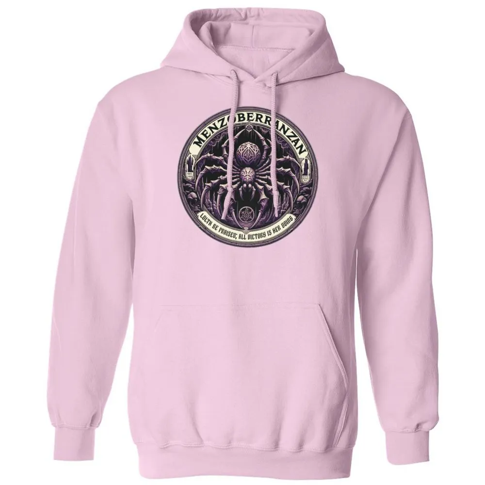 Menzoberranzan Lolth Be Praised Classic Unisex Hoodie - Light Pink - 3