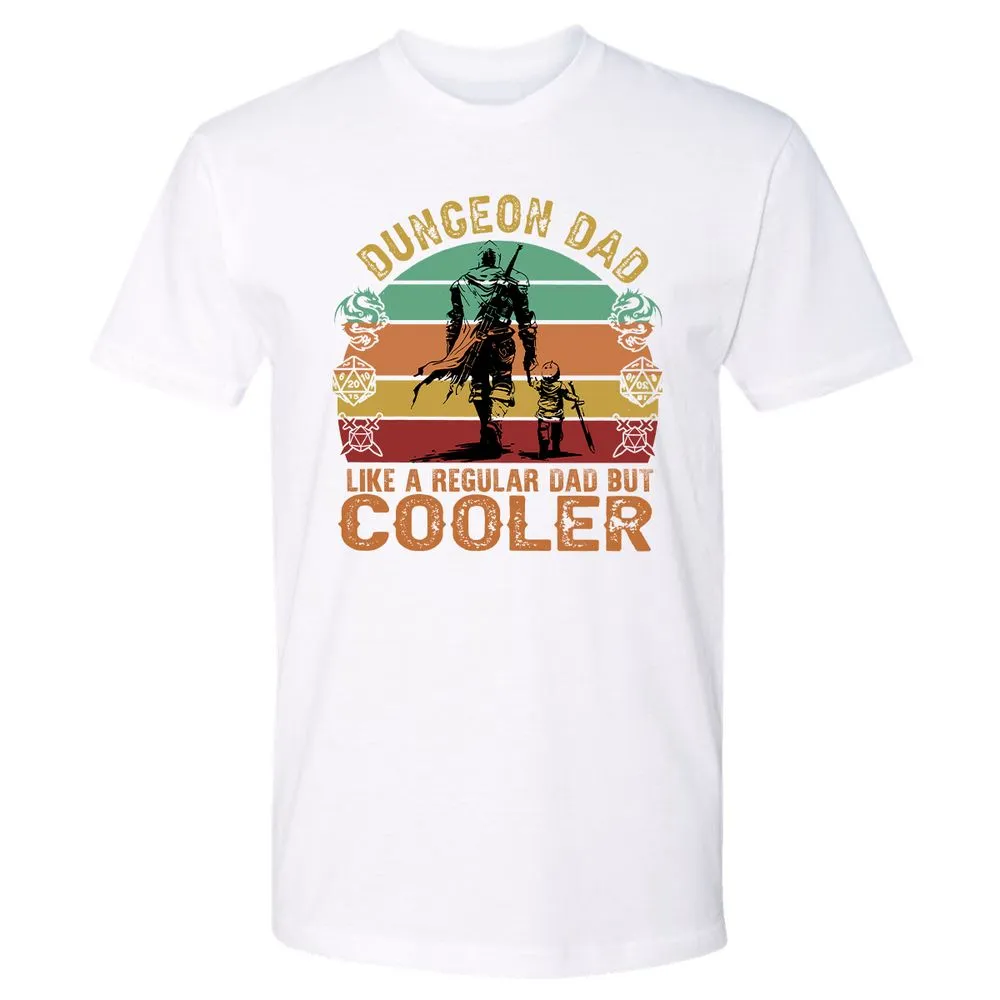 Dungeon Dad Like A Regular Dad Premium Unisex T-Shirt - White - 4