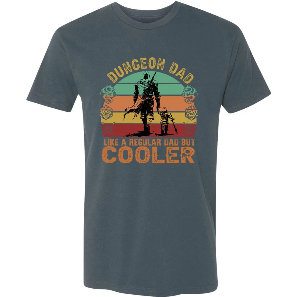 Dungeon Dad Like A Regular Dad Premium Unisex T-Shirt - Indigo - 15